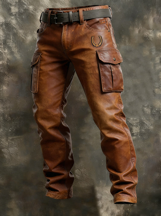 Men's Retro Business Style Casual Work Trousers