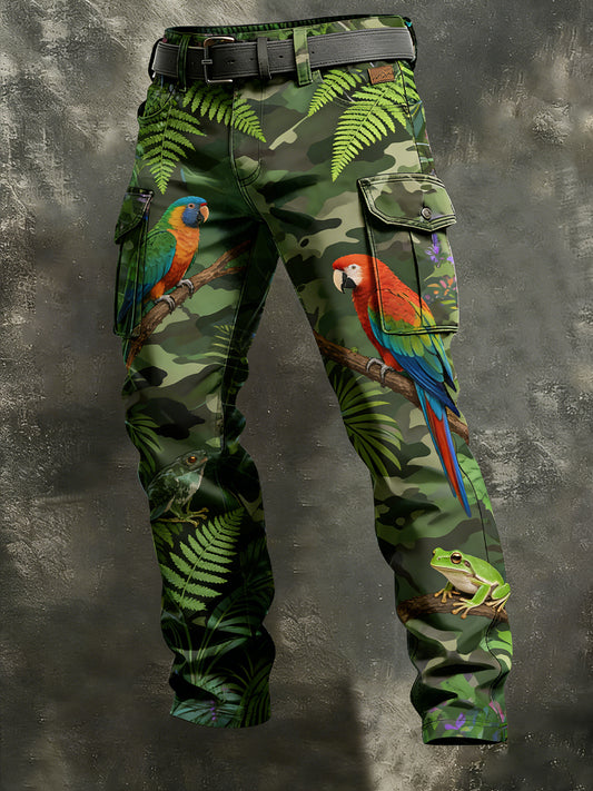 Men's Retro Business Style Casual Work Trousers