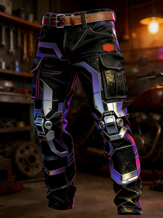 Men's Retro Business Style Casual Work Trousers