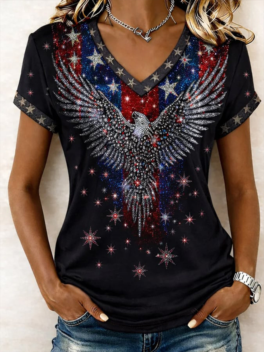 Women's American souvenir T-shirt