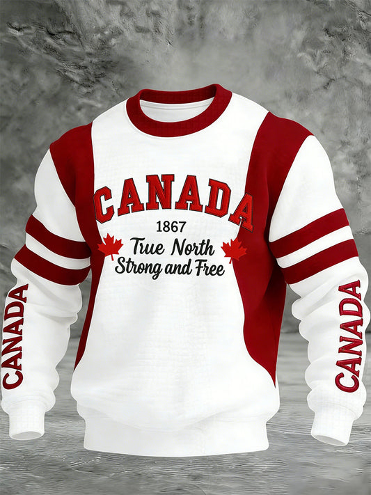 Men's CANADA Printed Casual Sweatshirt ...