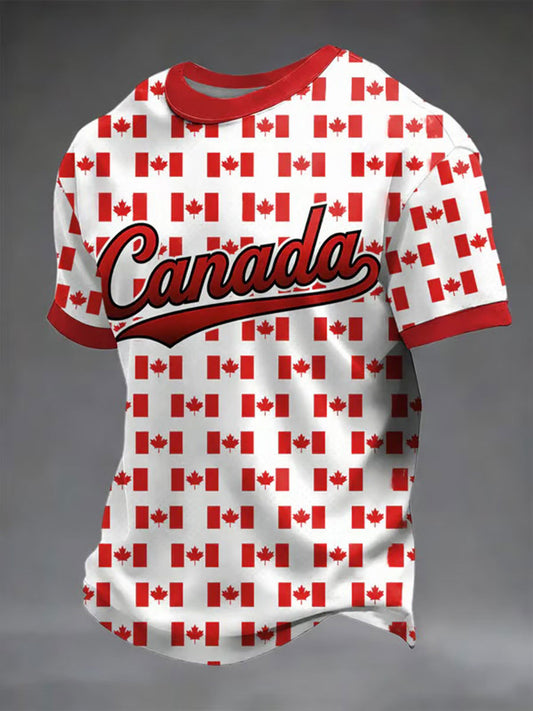 Men's CANADA Printed Casual T-Shirt