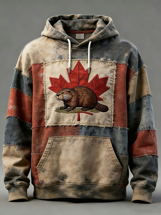 Men's CANADA Printed Casual Hoodie