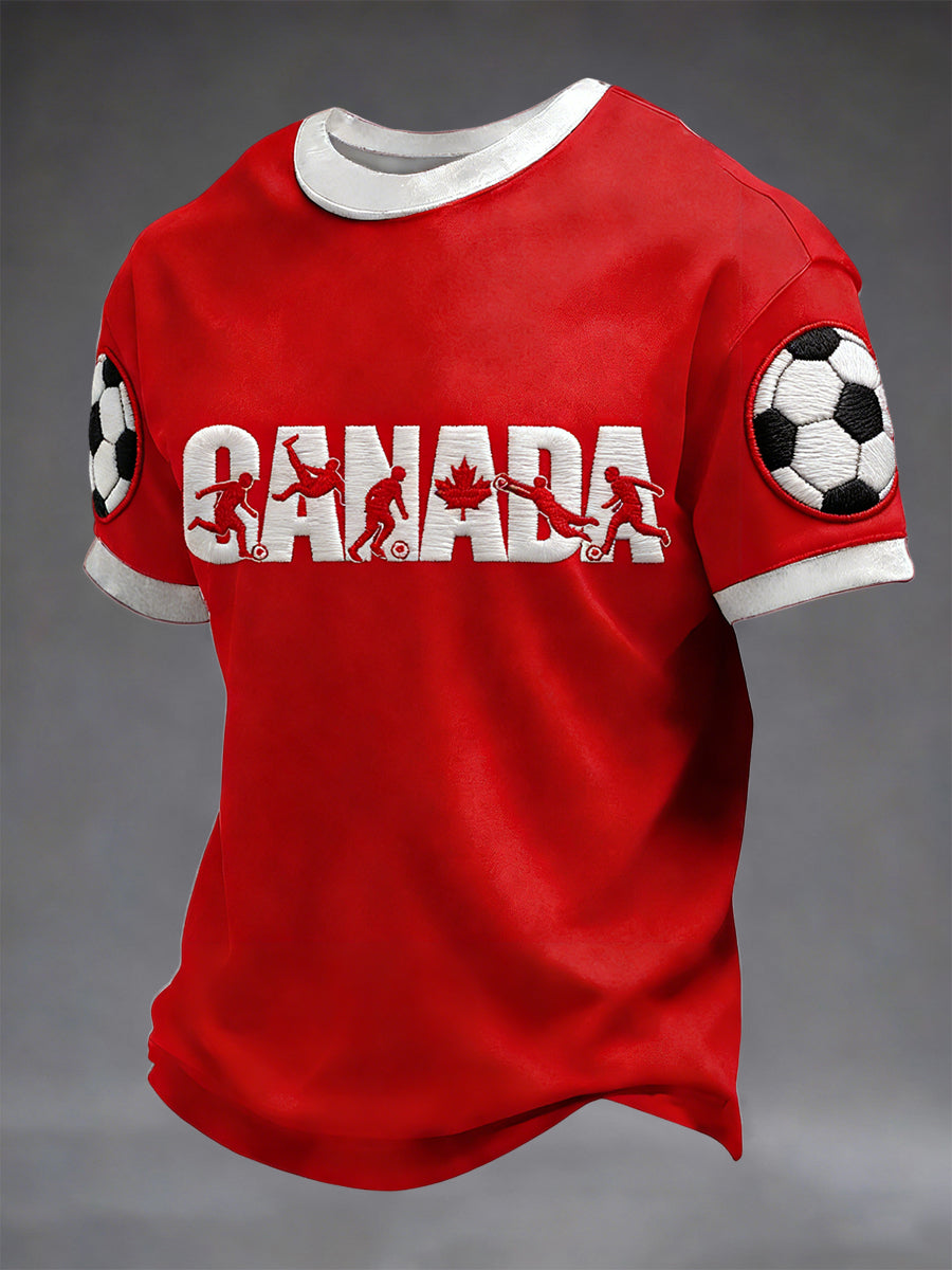 Retro Canada 2026 Soccer Casual T-Shirt