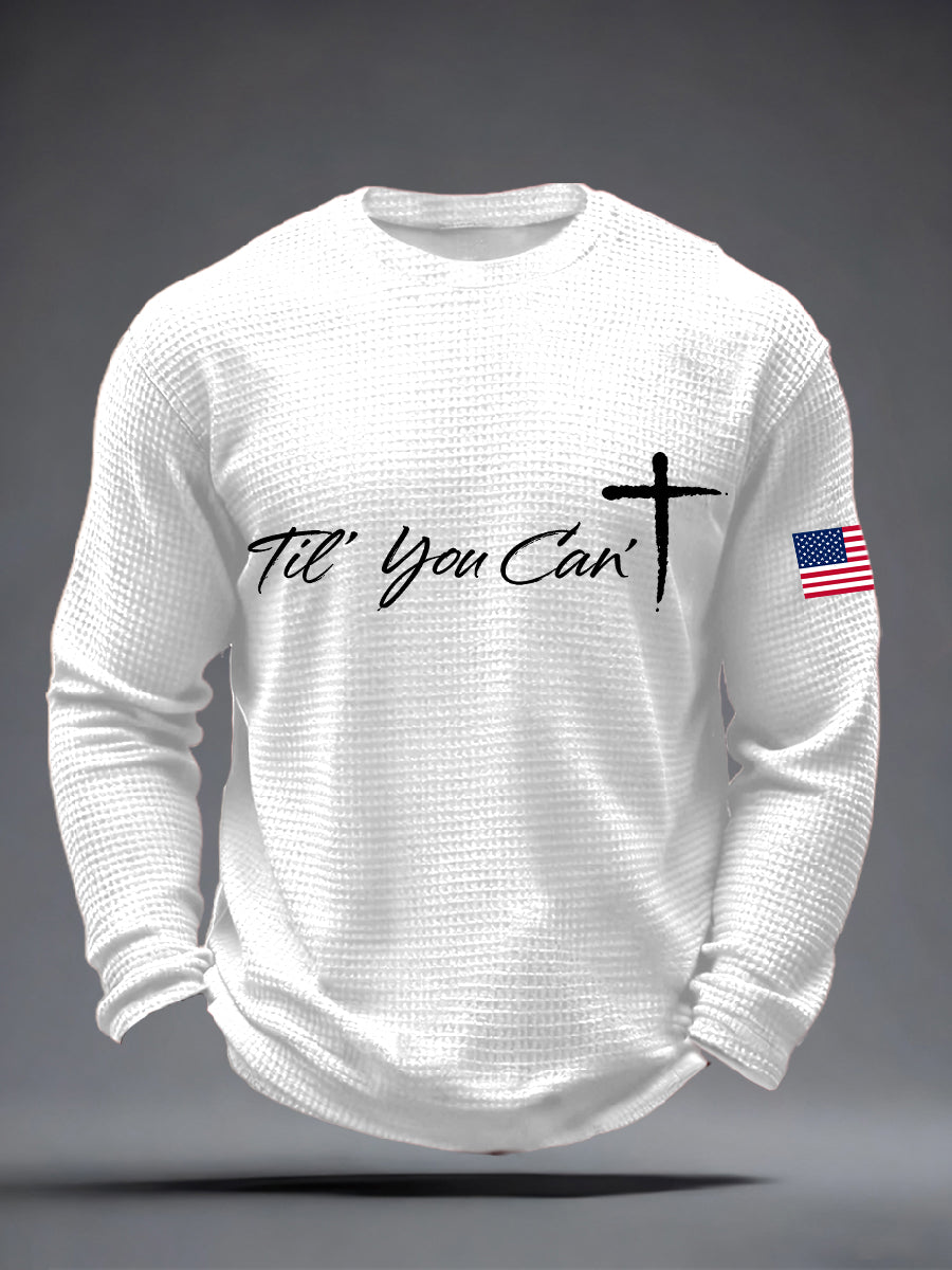 Men's 'Til You Can't Print Waffle Long-Sleeve T-Shirt