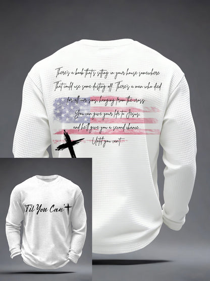 Men's 'Til You Can't Print Waffle Long-Sleeve T-Shirt