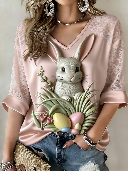 Women's Retro Australian Easter Bandicoot Long-Sleeve Top
