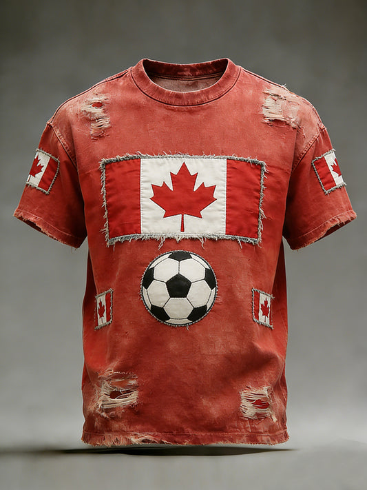 Retro Canadian Football Championship Casual T-Shirt