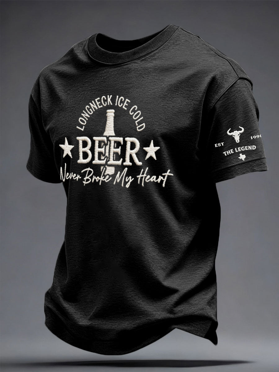 Men's Western Style Country Music Lover Combs Printed T-shirt