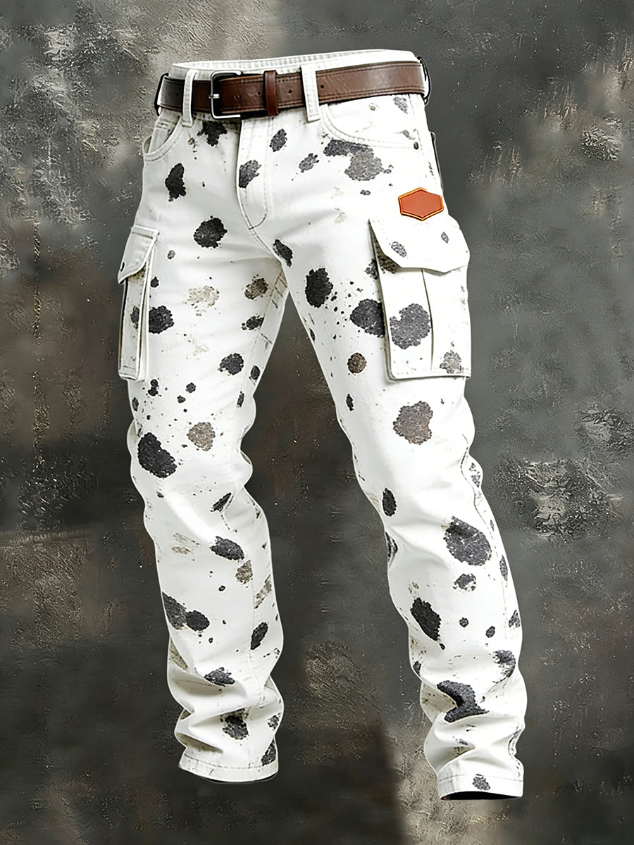 Men's Retro Business Style Casual Work Trousers