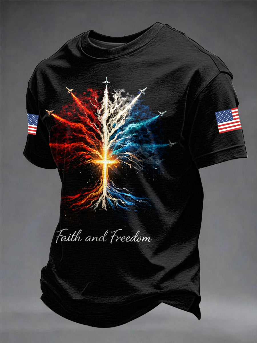 Men's America Printed T-shirt