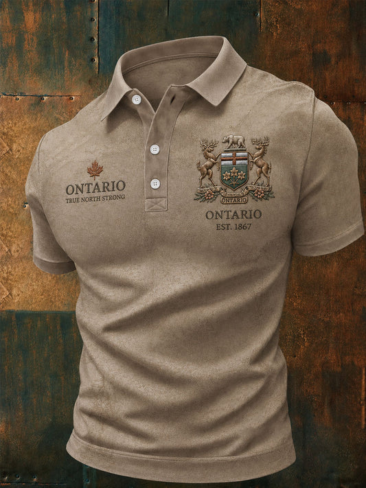 Men's Ontario Print Casual Top