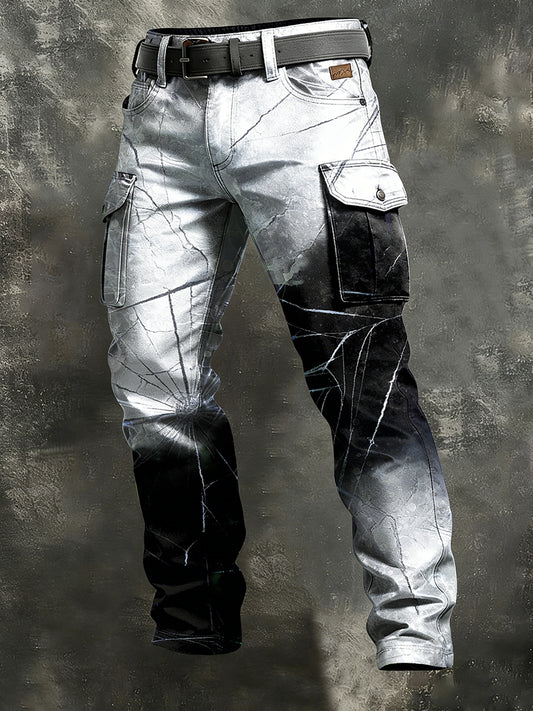 Men's Retro Business Style Casual Work Trousers
