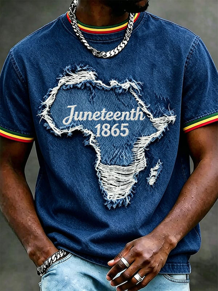 Men's Juneteenth 1865 Short Sleeves T-shirt