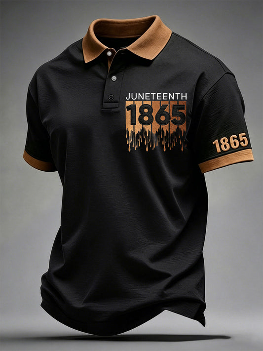 Men's Juneteenth Print Polo