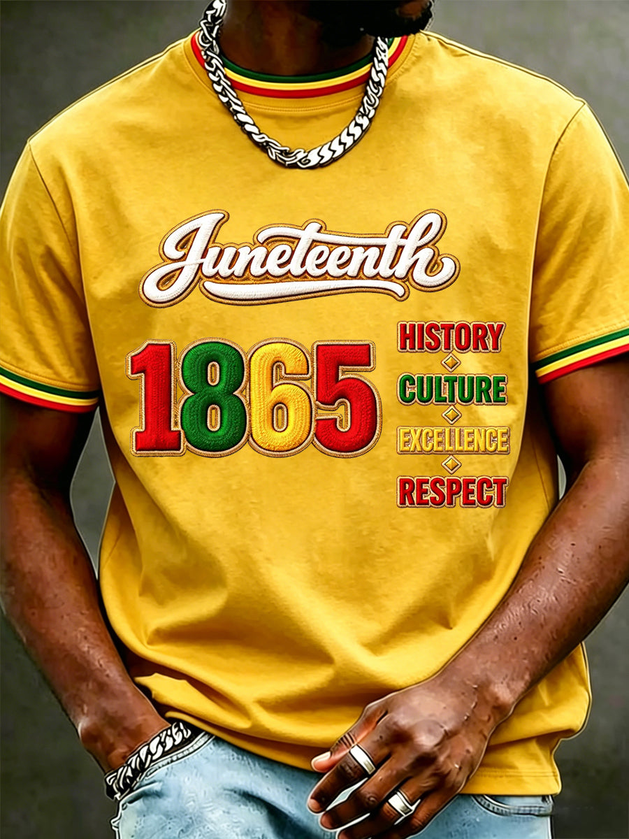 Men's Juneteenth Print Casual Tee