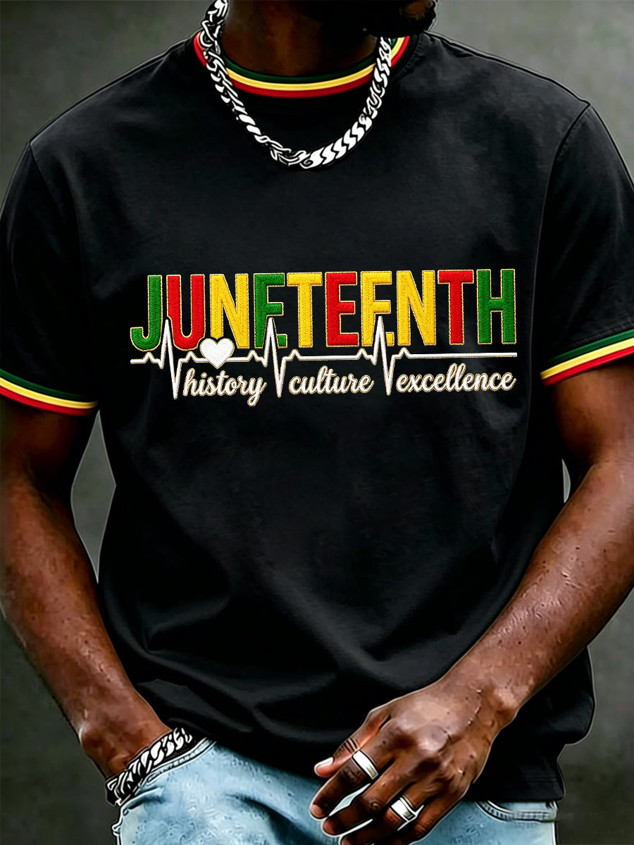 Men's Juneteenth Print Casual Tee