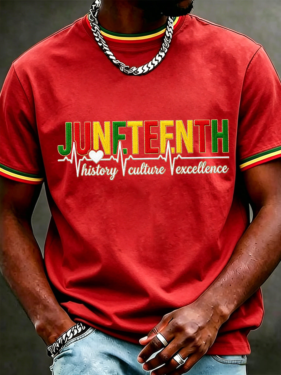 Men's Juneteenth Print Casual Tee