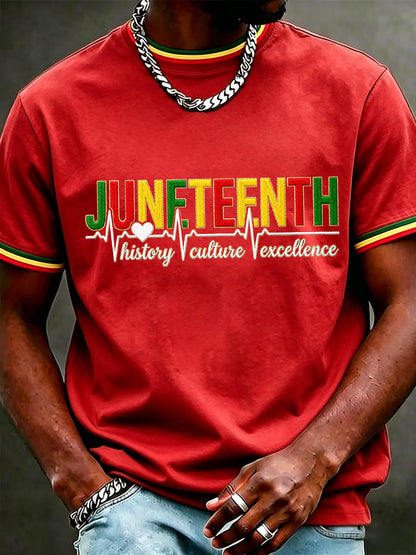 Men's Juneteenth Print Casual Tee