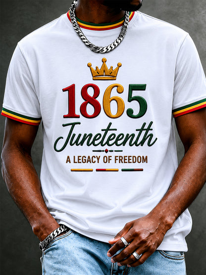 Men's Juneteenth Print Casual Tee