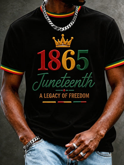 Men's Juneteenth Print Casual Tee