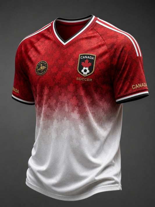Men's Canada Football V-neck T-shirt