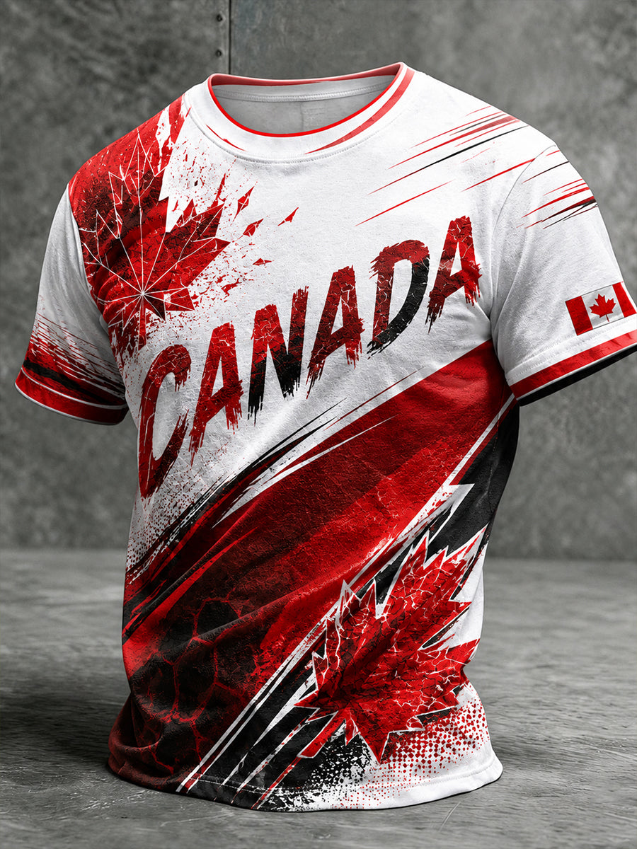 Men's Canada Football Short Sleeves T-Shirt