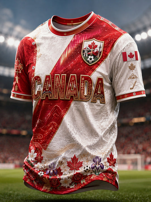 Men's Canada Football Short Sleeves T-Shirt