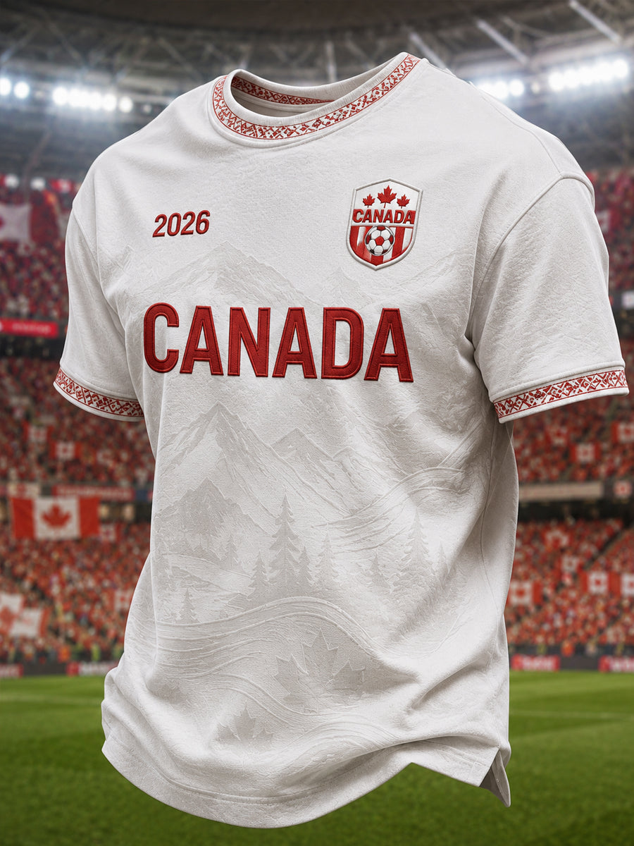 Men's Gift For Football Fans Print Casual Short Sleeve T-Shirt
