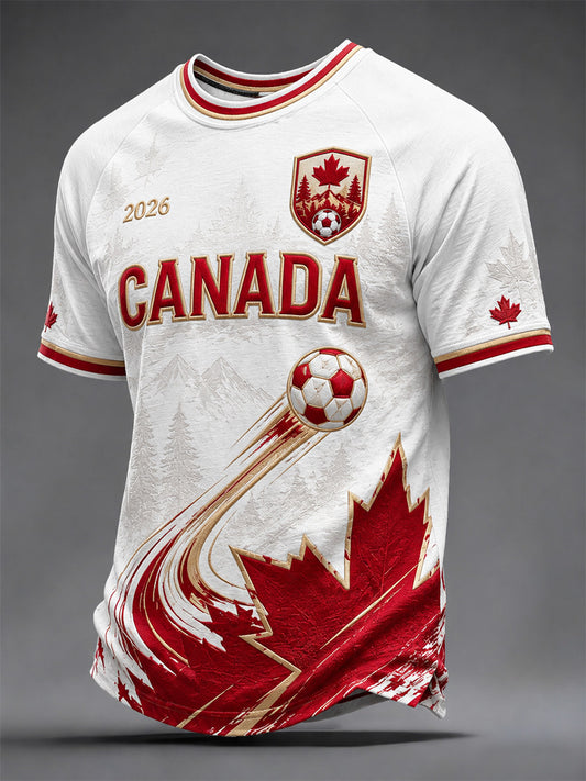Men's Gift For Football Fans Print Casual Tee