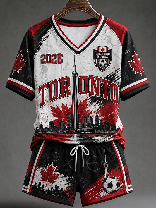 Women's 2026 Canada Soccer V-Neck T-Shirts