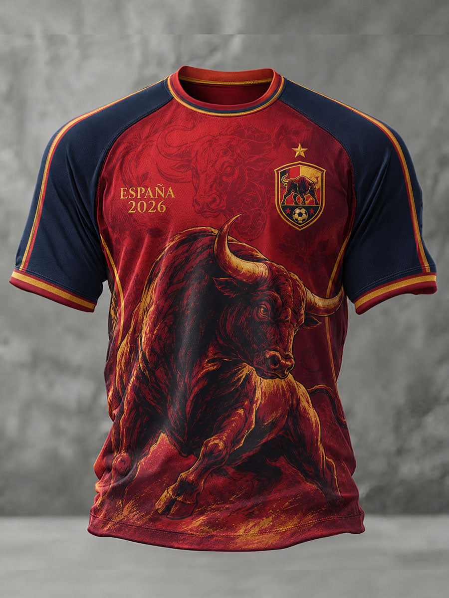 Men's ESPAÑA Football Short Sleeve T-shirt
