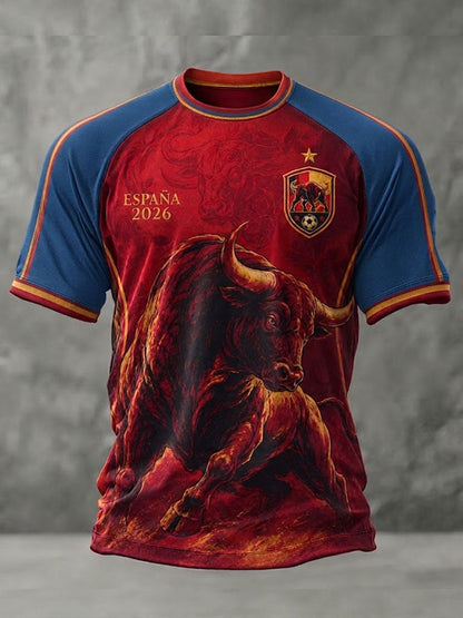 Men's ESPAÑA Football Short Sleeve T-shirt