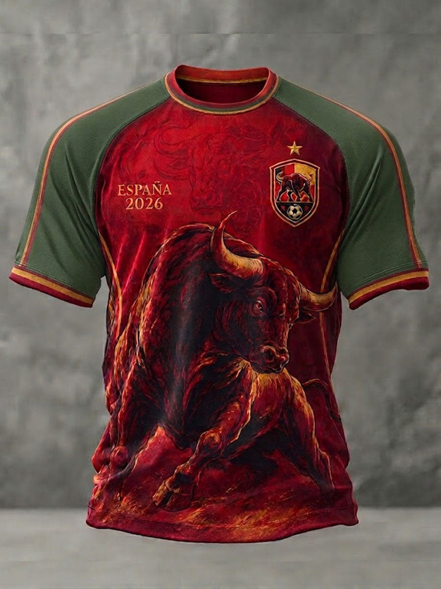 Men's ESPAÑA Football Short Sleeve T-shirt
