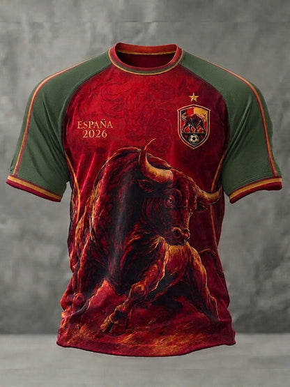 Men's ESPAÑA Football Short Sleeve T-shirt
