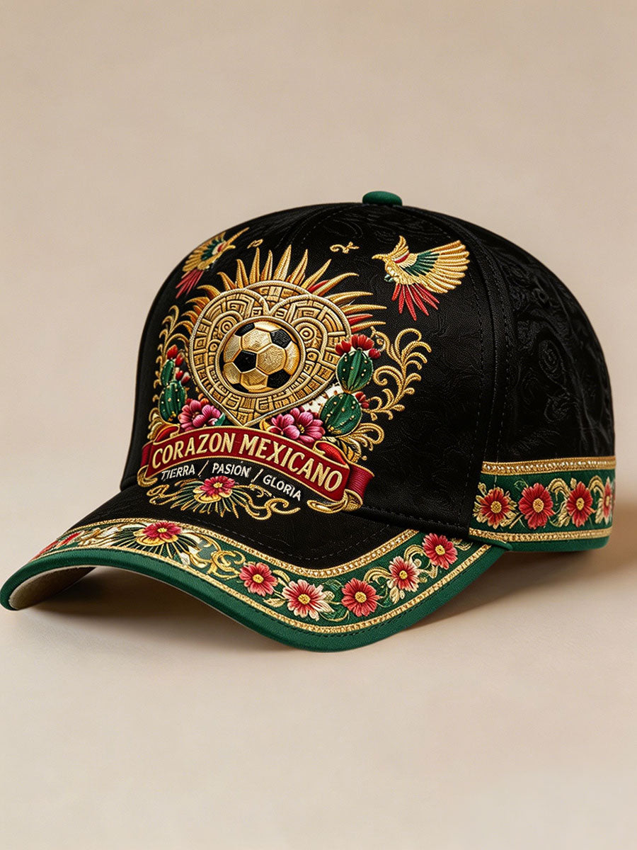 Unisex Mexico Football Lover Art Printed Hat
