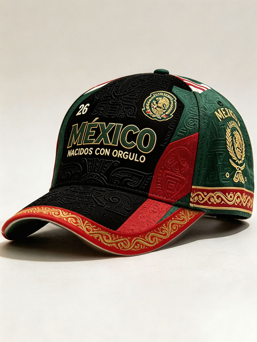 Unisex Mexico Football Lover Art Printed Hat