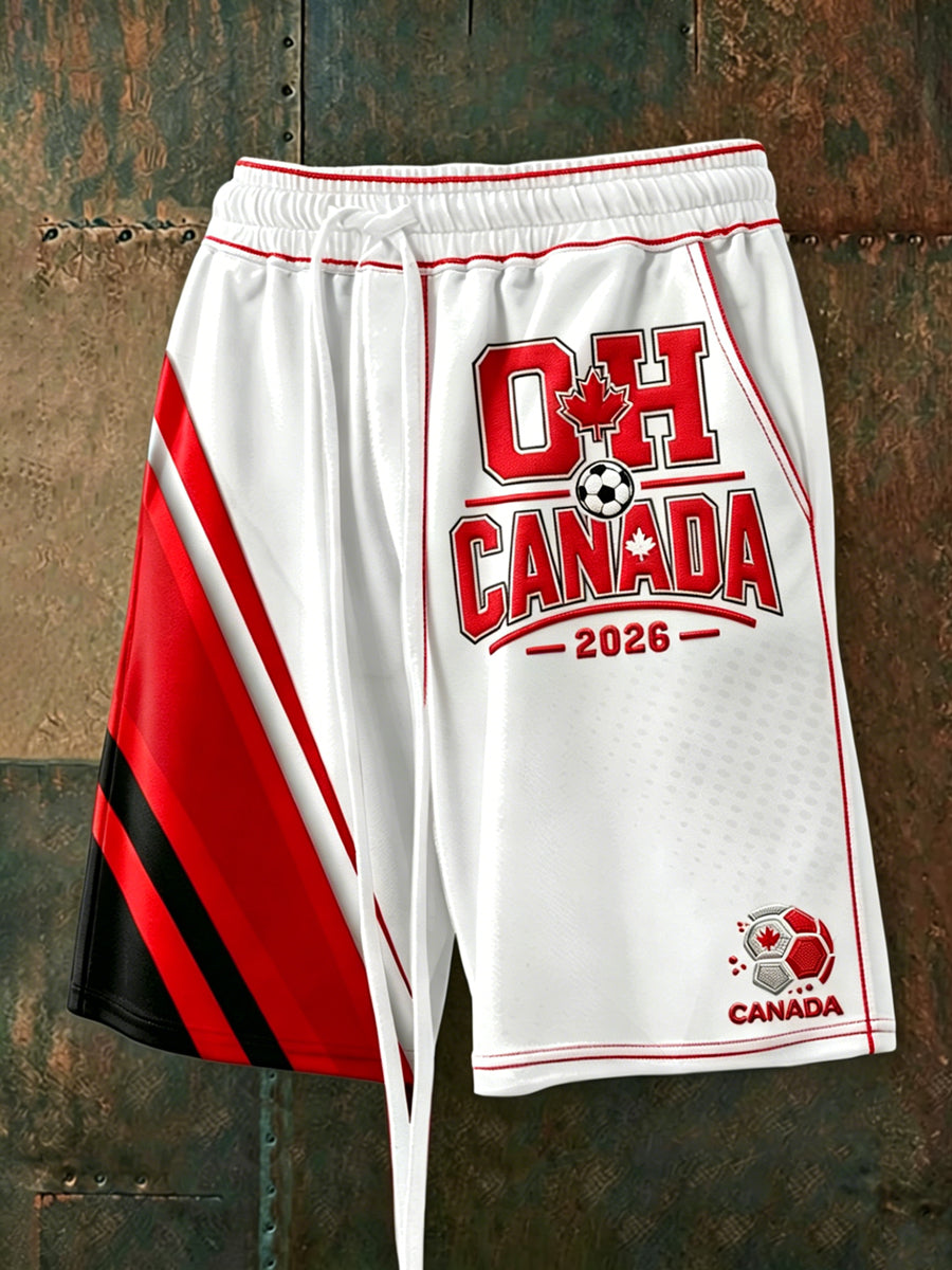 Men's Canada Soccer Drawstring Shorts