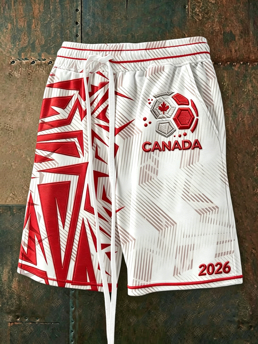 Men's Canada Soccer Drawstring Shorts