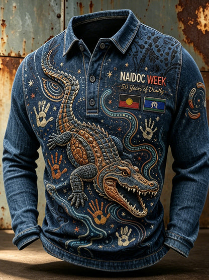 Men's Australia Naidoc Week Long Sleeve Shirt