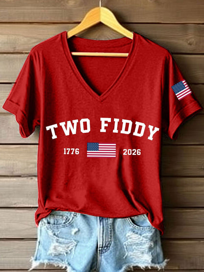 Women's Two Fiddy Print T-Shirt