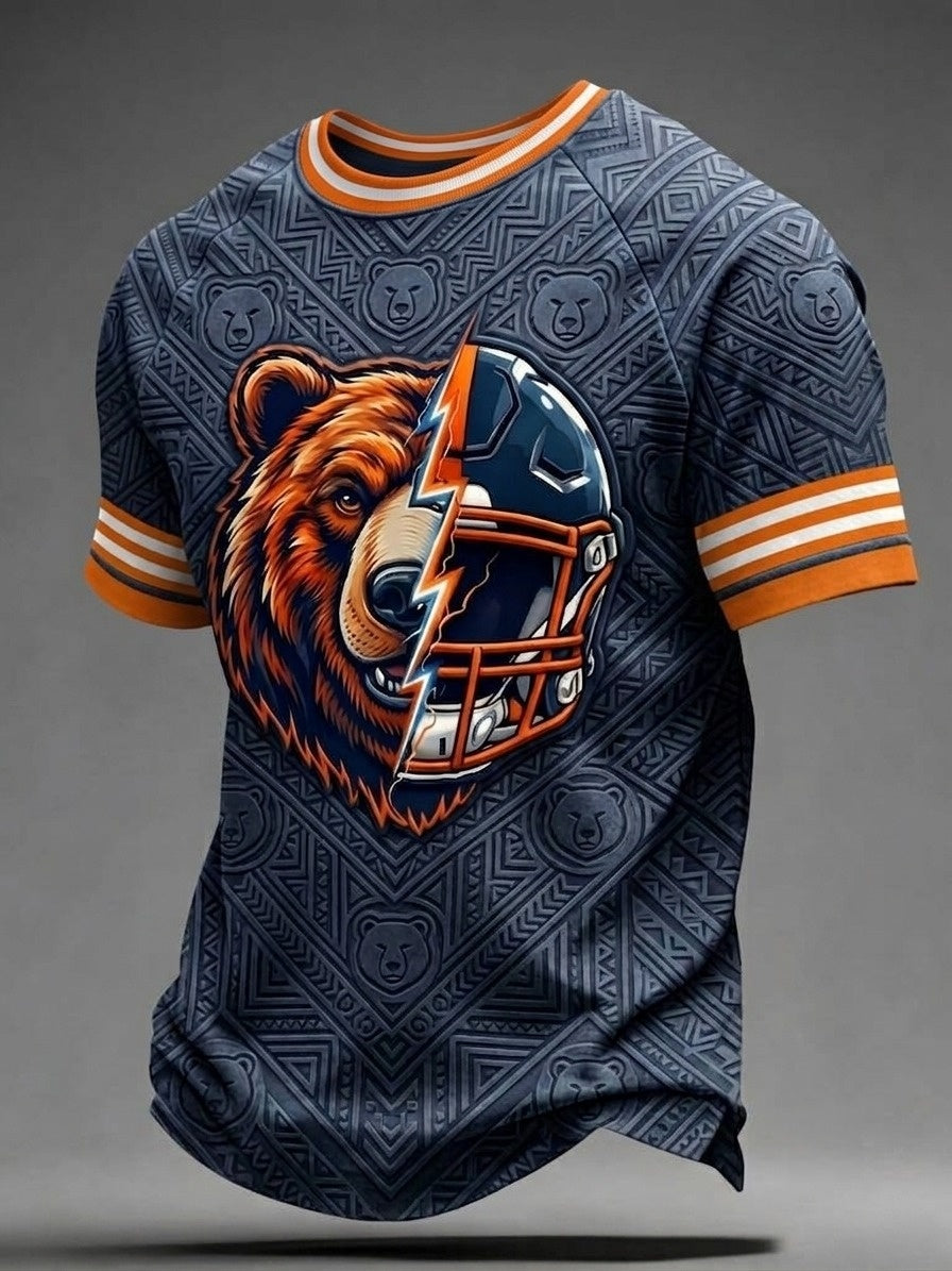 Men's Rugby Chicago Bears Printed Short-Sleeve T-Shirt
