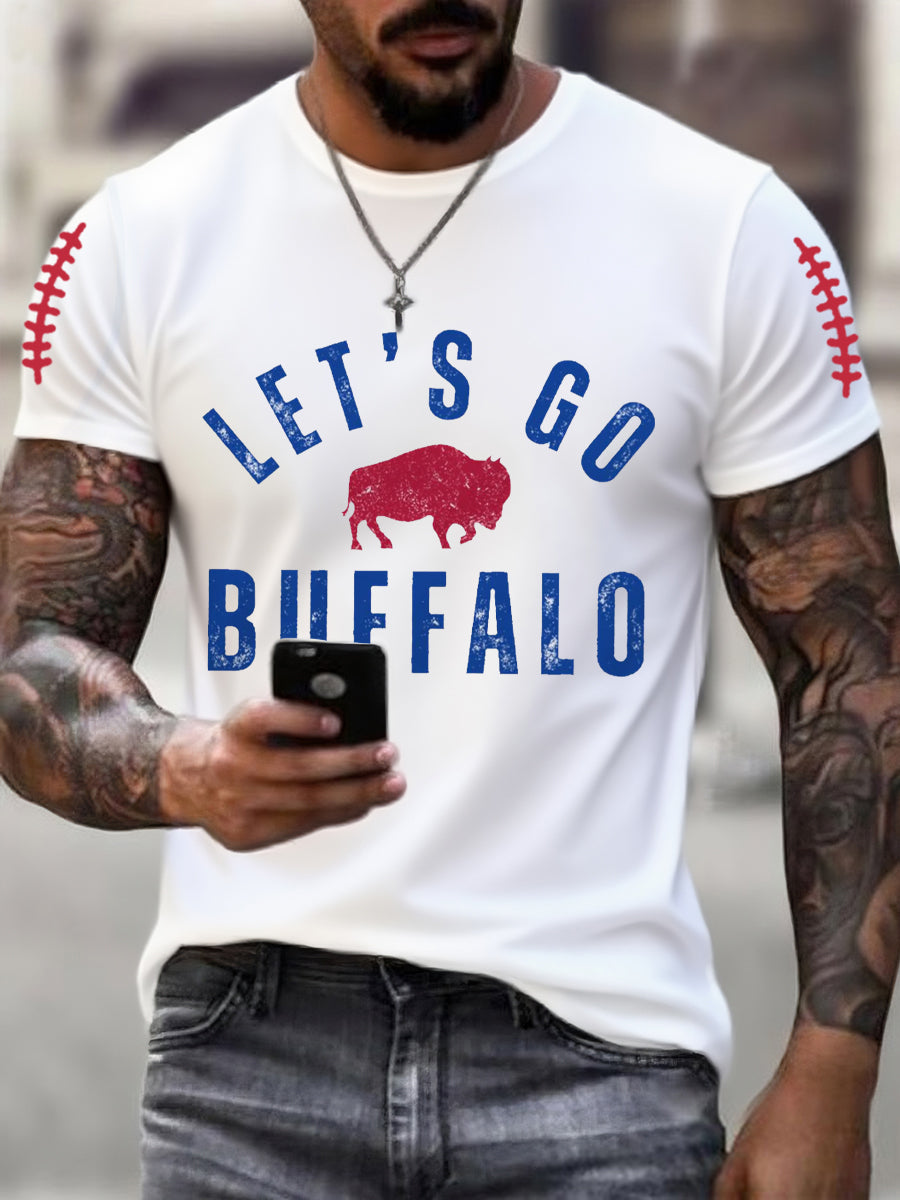 Men's Football Fans Lovers Gameday Casual Tee