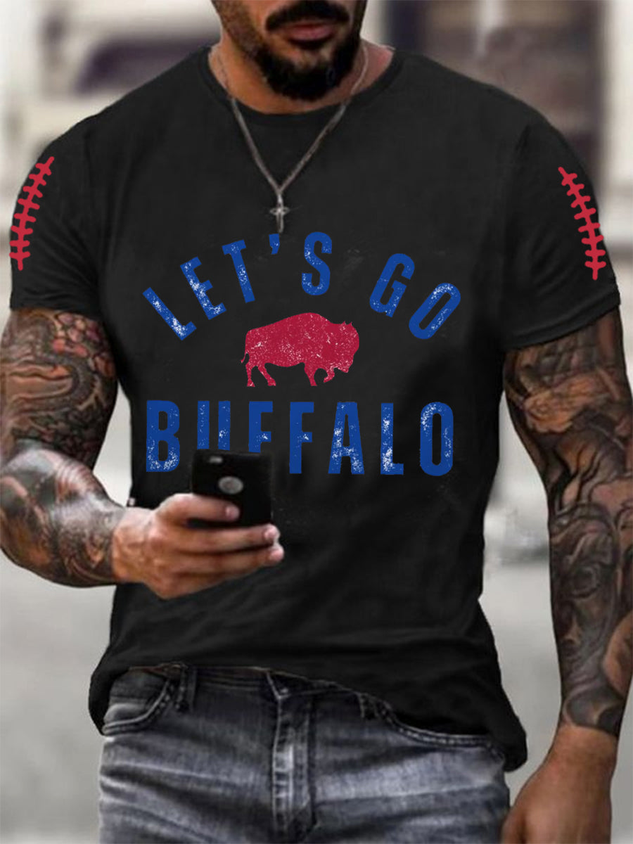 Men's Football Fans Lovers Gameday Casual Tee