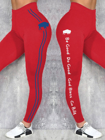 Women's Buffalo Football Lover Printed Leggings
