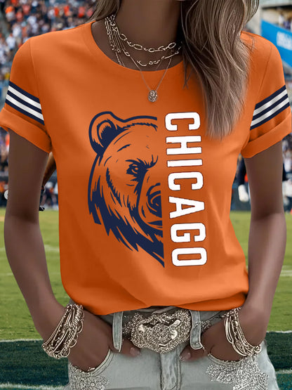Women's Football Fans Lovers Gameday Casual Tee