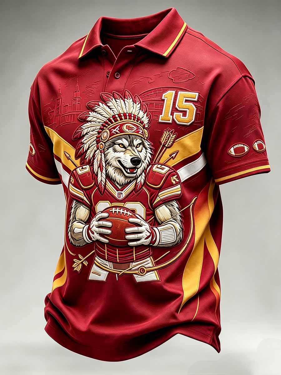 Men's Kansas City Chiefs Printed Polo Shirt