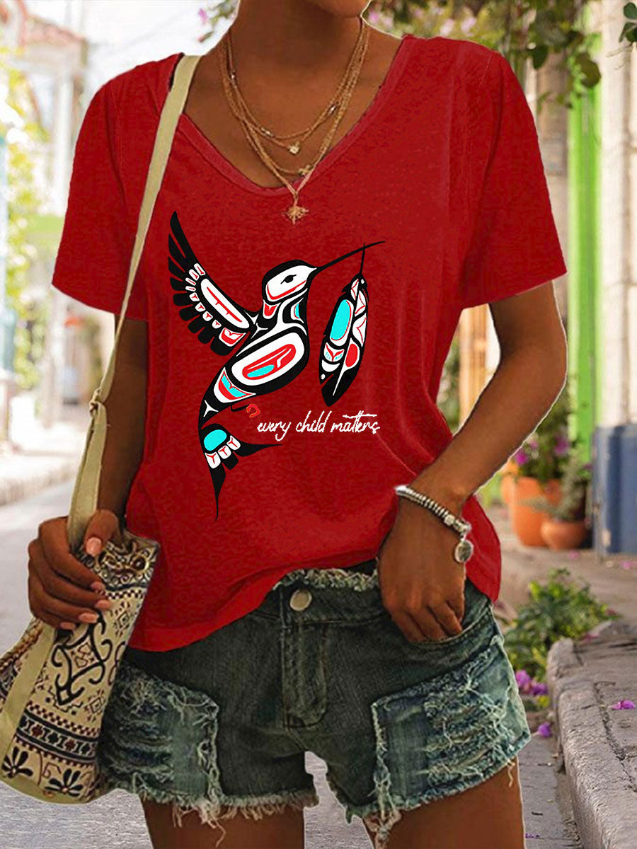 Women's Every Child Matters Printed Casual T-Shirt