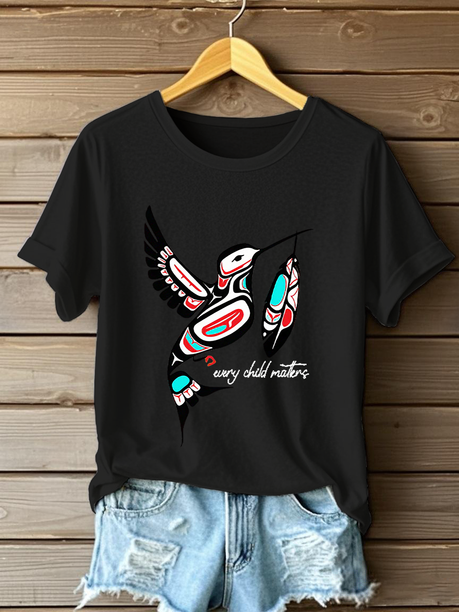 Women's Every Child Matters Printed Casual T-Shirt