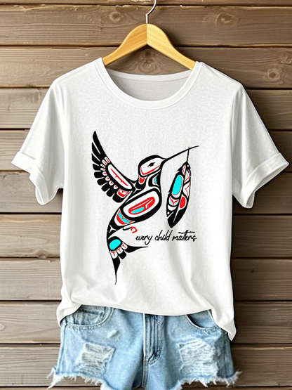 Women's Every Child Matters Printed Casual T-Shirt